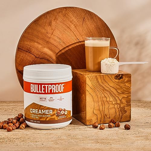 Bulletproof Hazelnut Creamer, 14.8 Ounces, Keto Coffee Creamer with MCT Oil and Grass BulletproofBuy Supplements Australia