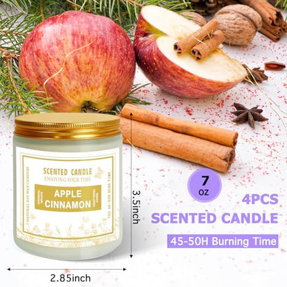 4 Pack Candles for Home Scented, Lavender & Cinnamon Candles Gifts for Women, 28 oz 200H Long zsalttBuy Supplements Australia