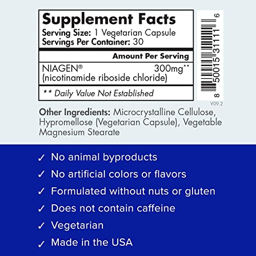TRU NIAGEN - Patented Nicotinamide Riboside NAD+ Supplement. NR Supports Cellular TRU NIAGENBuy Supplements Australia
