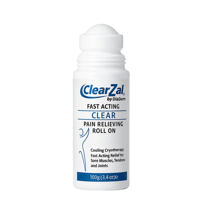 ClearZal Fast Acting Clear Pain Relieving Roll On Cooling Relief of Joint Pain, Muscle Pain, Muscle Soreness, and Swelling from Bruises or Injury - Non-Greasy - Homeopathy, 3.4oz Made in USA ClearzalBuy Supplements Australia