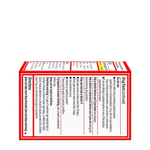 Tylenol Extra Strength Acetaminophen Rapid Release Gels for Pain & Fever, 50 Count TylenolBuy Supplements Australia