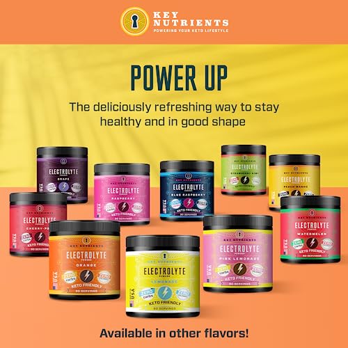 Key Nutrients Electrolytes Powder - Tropical Peach Mango Drink Mix 90 Servings KEY NUTRIENTSBuy Supplements Australia