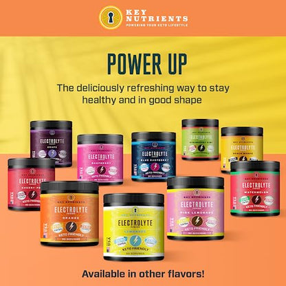 Key Nutrients Electrolytes Powder - Tropical Peach Mango Drink Mix 90 Servings KEY NUTRIENTSBuy Supplements Australia
