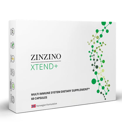 Zinzino Xtend + - Multi Immune Supplement - Essential Vitamins, Minerals & Vitamin C for Immune Support, Energy & Focus - 60 Capsules ZINZINOBuy Supplements Australia