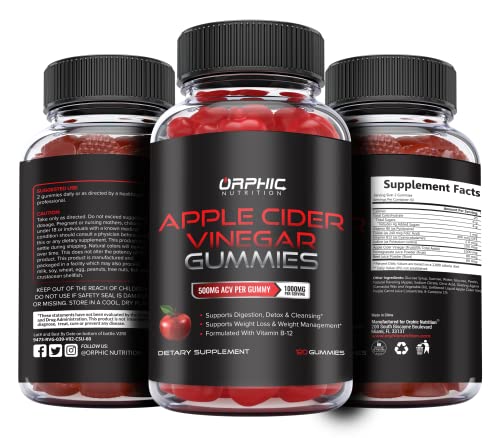 Apple Cider Vinegar Gummies with Mother- 1000mg - Supplement Formulated to Support ORPHIC NUTRITIONBuy Supplements Australia