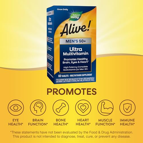 Nature's Way Alive! Men’s 50+ Daily Ultra Potency Complete Multivitamin Nature's WayBuy Supplements Australia