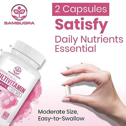 Liposomal Multivitamin for Women 1400MG - Womens Daily Multi Vitamins Supplements SambugraBuy Supplements Australia