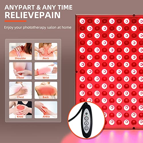 TherapSky Red Light Therapy Device 45W LED Red Infrared Light Therapy Lamp w/Remote Control and Timer therapskyBuy Supplements Australia