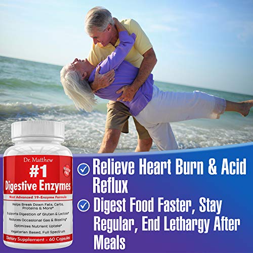 Best Digestive Enzymes for Women & Men with Lactase Lipase Amylase Dr. MatthewBuy Supplements Australia