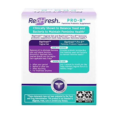 NEW RepHresh Pro-B Feminine Probiotic Supplement Non- Dairy Formula/Vegetarian Capsule, 28ct RephreshBuy Supplements Australia