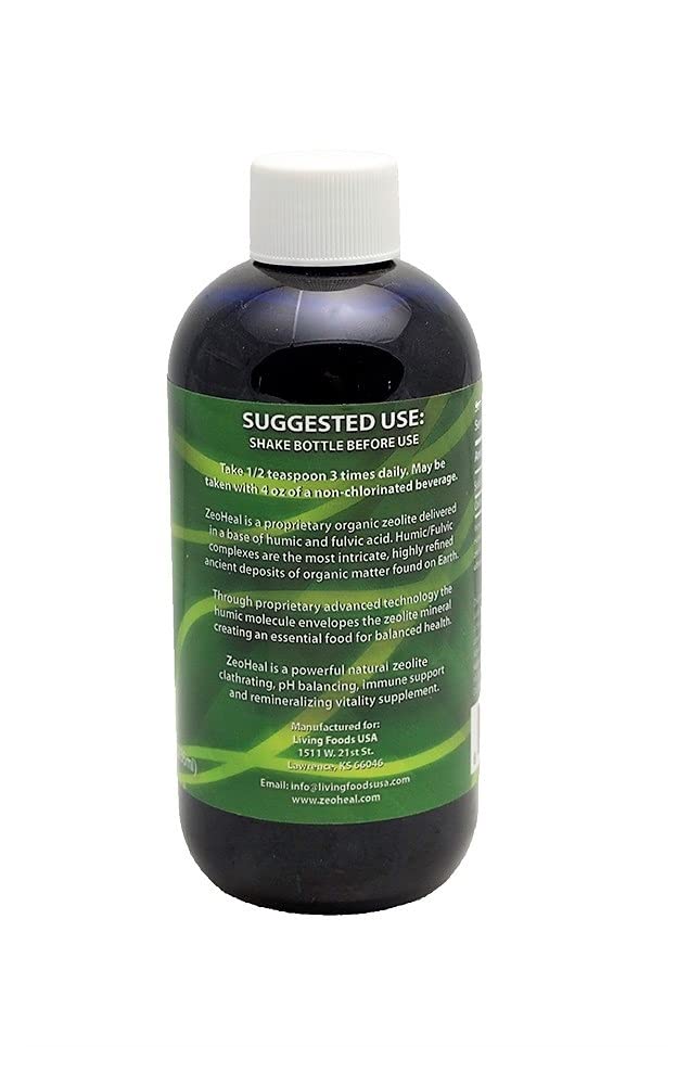 Living Foods USA ZeoHeal - Humic and Fulvic Acid Mineral Supplement 8 Fluid Ounce (2-Pack) Living Foods USABuy Supplements Australia