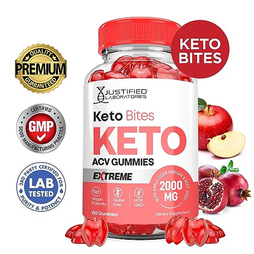 Keto Bites Keto ACV Gummies Extreme Formula 2000MG Vegan Non GMO with Pomegranate Justified LaboratoriesBuy Supplements Australia