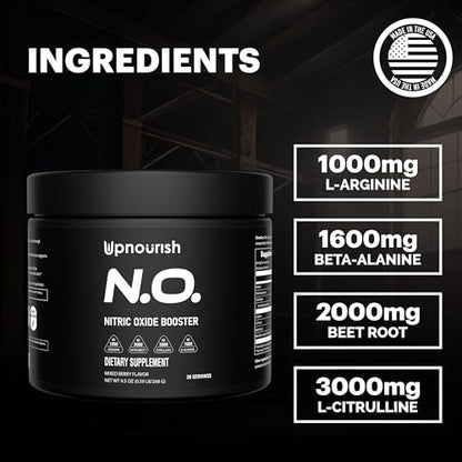 UpNourish Beet Root Powder Nitric Oxide Booster - L arginine L Citrulline Supplements UpNourishBuy Supplements Australia