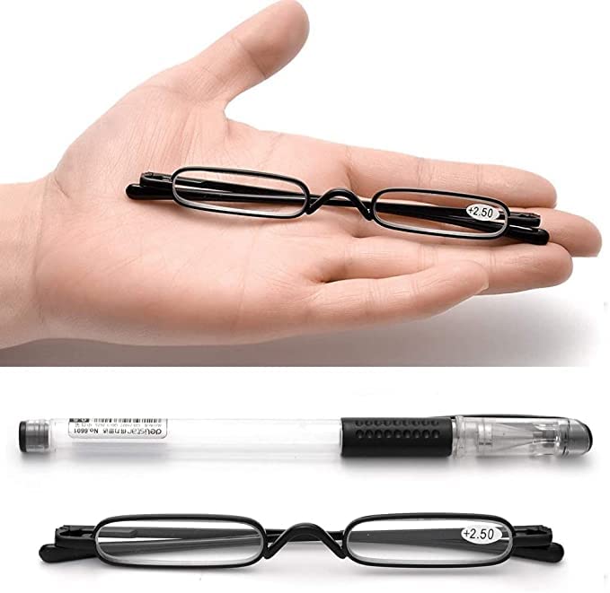 Viseng 2 Pairs Slim Pocket-Sized Metal Reading Glasses: Your Stylish Travel Companion VisengBuy Supplements Australia
