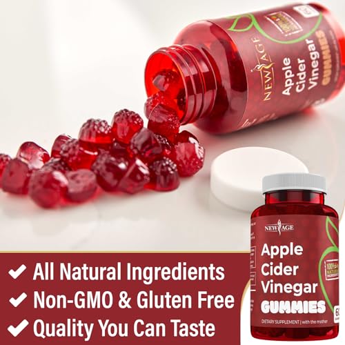 NEW AGE Apple Cider Vinegar Gummies 2-Pack - 120 Count - Immunity & Detox NEW AGEBuy Supplements Australia