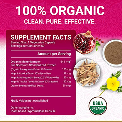 Menopause Supplements for Women - USDA Organic | Menopause Support | Female Hormone True VedaBuy Supplements Australia