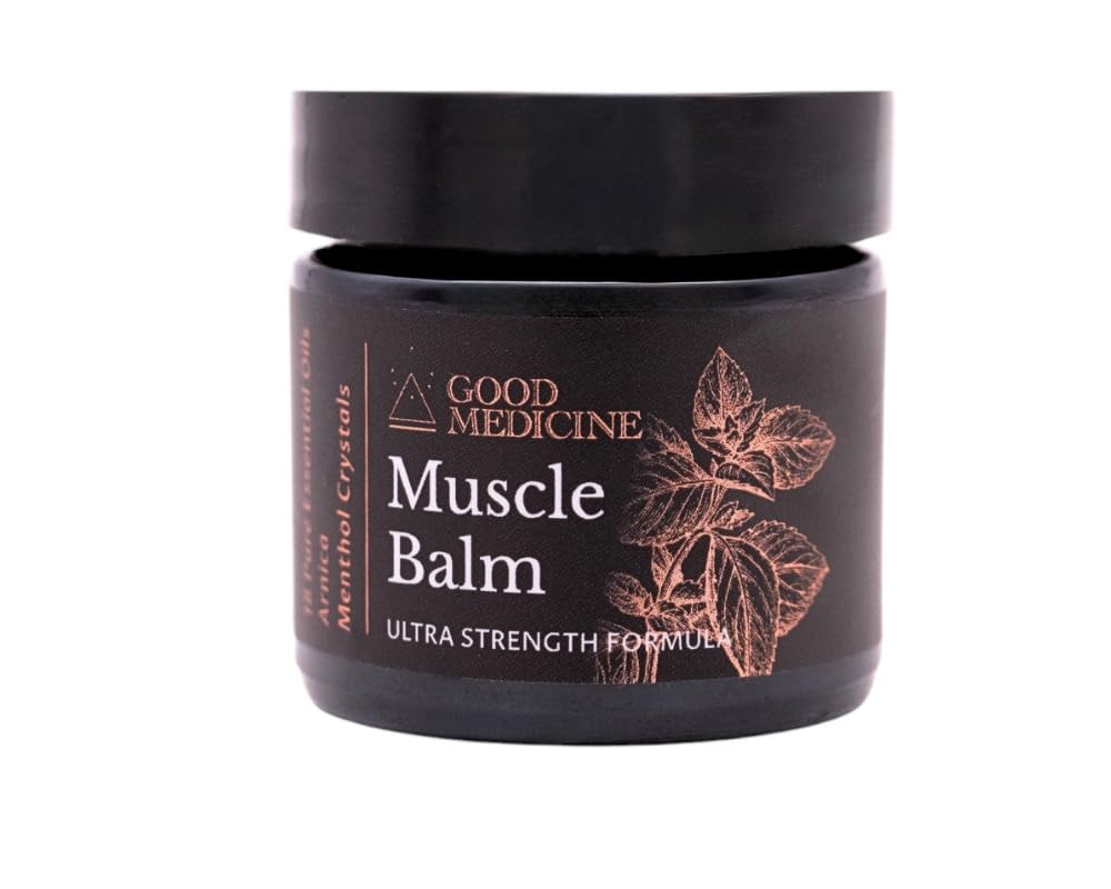Muscle Balm - Relieves Sore Muscles and Joints, Ease and Soothe Discomfort Due to Muscle and Joint Soreness and Aches. Ultra Relief Formula (1 Ounce) GOOD MEDICINE INTUITIVE SKINCAREBuy Supplements Australia