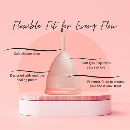 Flow Fairy Reusable Menstrual Cup with Applicator for Easy Insertion- 100% Medical Grade Silicone Period Cup Flow FairyBuy Supplements Australia