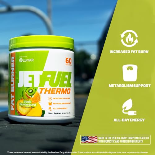 GAT SPORT JetFuel Tropic Thunderburst Thermo Powder for Fat Burning, ZumXR Caffeine GAT SPORTBuy Supplements Australia