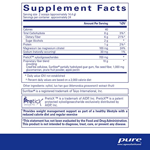 Pure Encapsulations PureLean Fiber | Powdered Blend of Soluble and Insoluble Fibers to Promote Weight Management Pure EncapsulationsBuy Supplements Australia