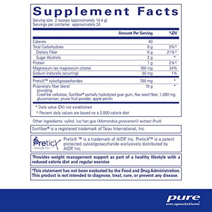 Pure Encapsulations PureLean Fiber | Powdered Blend of Soluble and Insoluble Fibers to Promote Weight Management Pure EncapsulationsBuy Supplements Australia