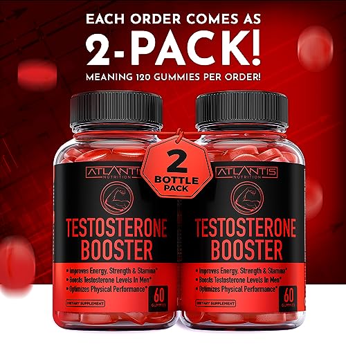 Testosterone Booster For Men Gummies - Enhances Strength & Stamina - Optimizes Physical Atlantis NutritionBuy Supplements Australia
