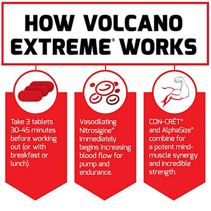 Force Factor Volcano Extreme Pre Workout Nitric Oxide Booster Supplement for Men Force FactorBuy Supplements Australia