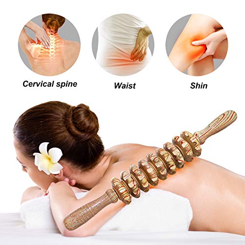 Deston Wooden Massager Handheld Roller Trigger Point Massager Stick for Fascia, Cellulite DestonBuy Supplements Australia