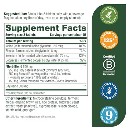 MegaFood Thyroid Strength - Mineral Supplement - Thyroid Support for Women MegaFoodBuy Supplements Australia