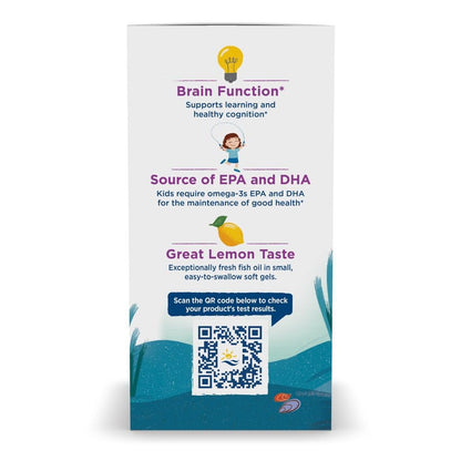 Nordic Naturals Complete Omega Jr., Lemon - 180 Mini Soft Gels - 283 mg Total Omega-3s & 35 mg GLA - Healthy Cognition, Nervous System Function - Non-GMO - 90 Servings Nordic NaturalsBuy Supplements Australia