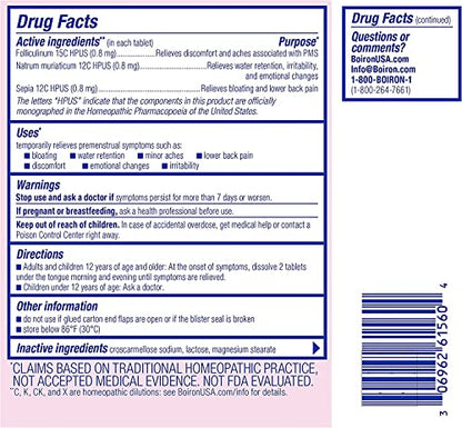 Boiron Cyclease PMS Twin Pack, 120 Tablets Count BoironBuy Supplements Australia
