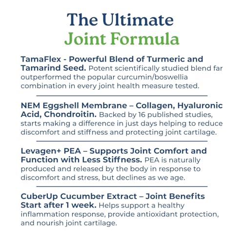 NatureCity True-Joint FLX Joint Supplement Formula (120 Capsules) | TamaFlex, NEM Eggshell Membrane, Levagen+ PEA & CuberUp | Supports Joint Comfort, Flexibility, Mobility, Function & Cartilage Health NatureCityBuy Supplements Australia