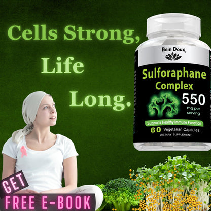 550mg Sulforaphane Supplement with Glucoraphanin and Myrosinase | Broccoli Supplemen - Maple Wellness Supplements