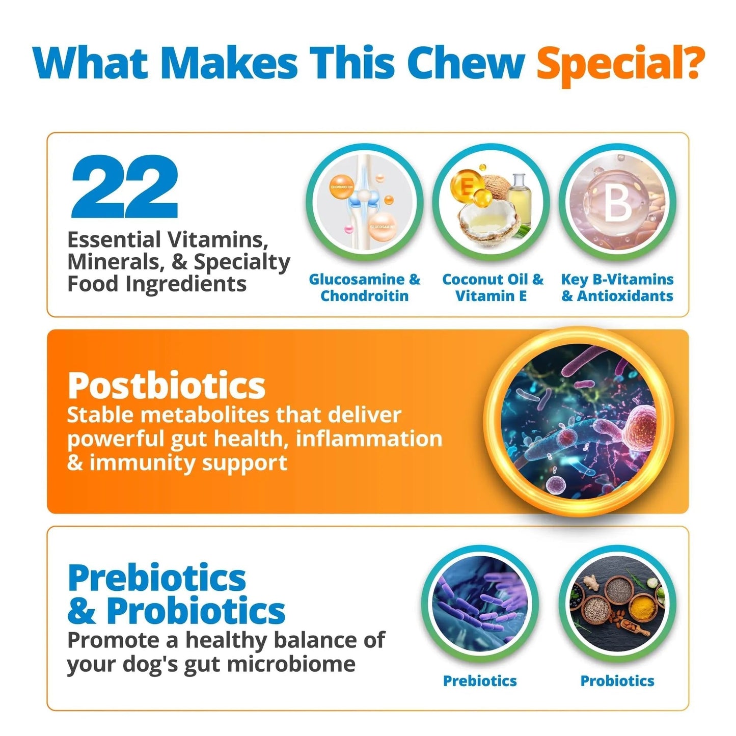 5Strands Dog Multivitamin Chews, 10-in-1, Vitamins & Postbiotics, All Ages & Breeds - Digestion, Brain, Organs, Heart, Mobility, Vision, Skin & Coat, Immunity - Dog Supplement (Peanut Butter, 90ct) - Maple Wellness Supplements