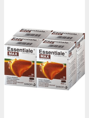 6× Sanofi Essentiale Max 600mg, Liver Health Support Protection 6x30 Capsules - Maple Wellness Supplements