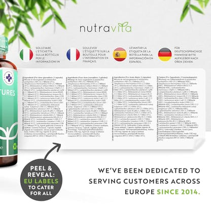 60 Billion CFU Probiotic Cultures - Scientifically Backed Lactospore® for Good Gut Flora - Maple Wellness Supplements