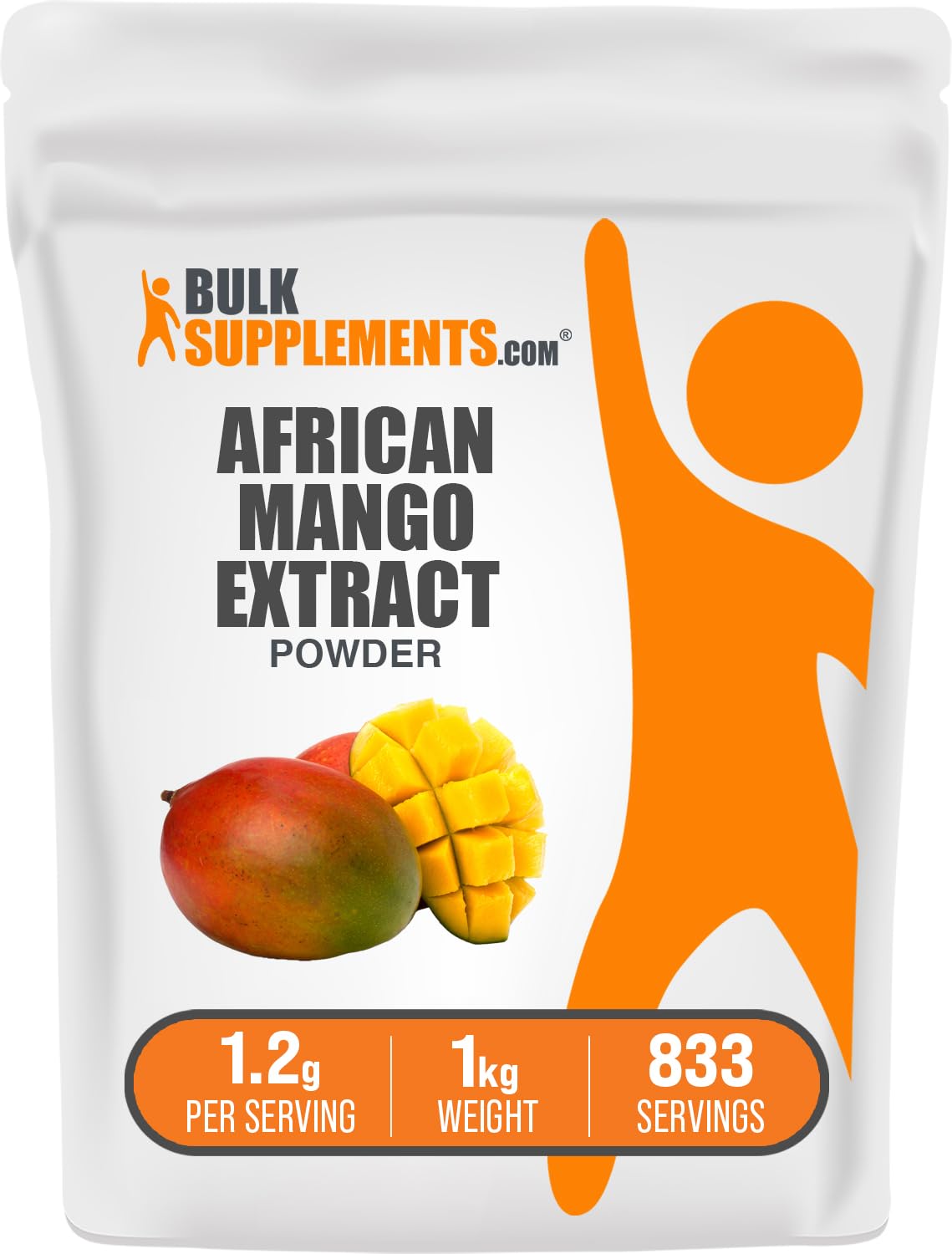BulkSupplements.com African Mango Extract Powder - Irvingia Gabonensis, African Mango Powder - Gluten Free, 1.2g per Serving, 1kg (2.2 lbs) (Pack of 1) BulkSupplementsBuy Supplements Australia