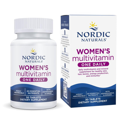 Nordic Naturals Women’s Multivitamin One Daily - Skin, Hair, Energy, & Bone Support - Immunity Supplement