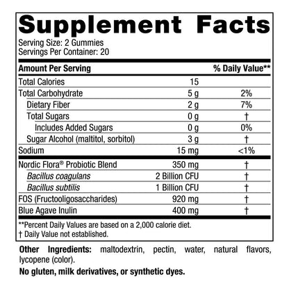 Nordic Naturals Vegan Probiotic Gummies Bundle - Zero Sugar Kids Probiotic Gummies - Strawberry Watermelon Flavor - 30 Gummies, Zero Sugar Probiotic Gummies - Strawberry Watermelon Flavor - 40 Gummies Nordic NaturalsBuy Supplements Australia