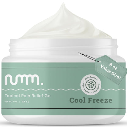 numm Cool Pain Relief Gel – Instant Cold Therapy for Joint & Muscle Pain, Strain & Soreness – Menthol Cream 8oz – Vegan, Alcohol-Free Cooling Relief for Post-Workout Recovery numm.Buy Supplements Australia