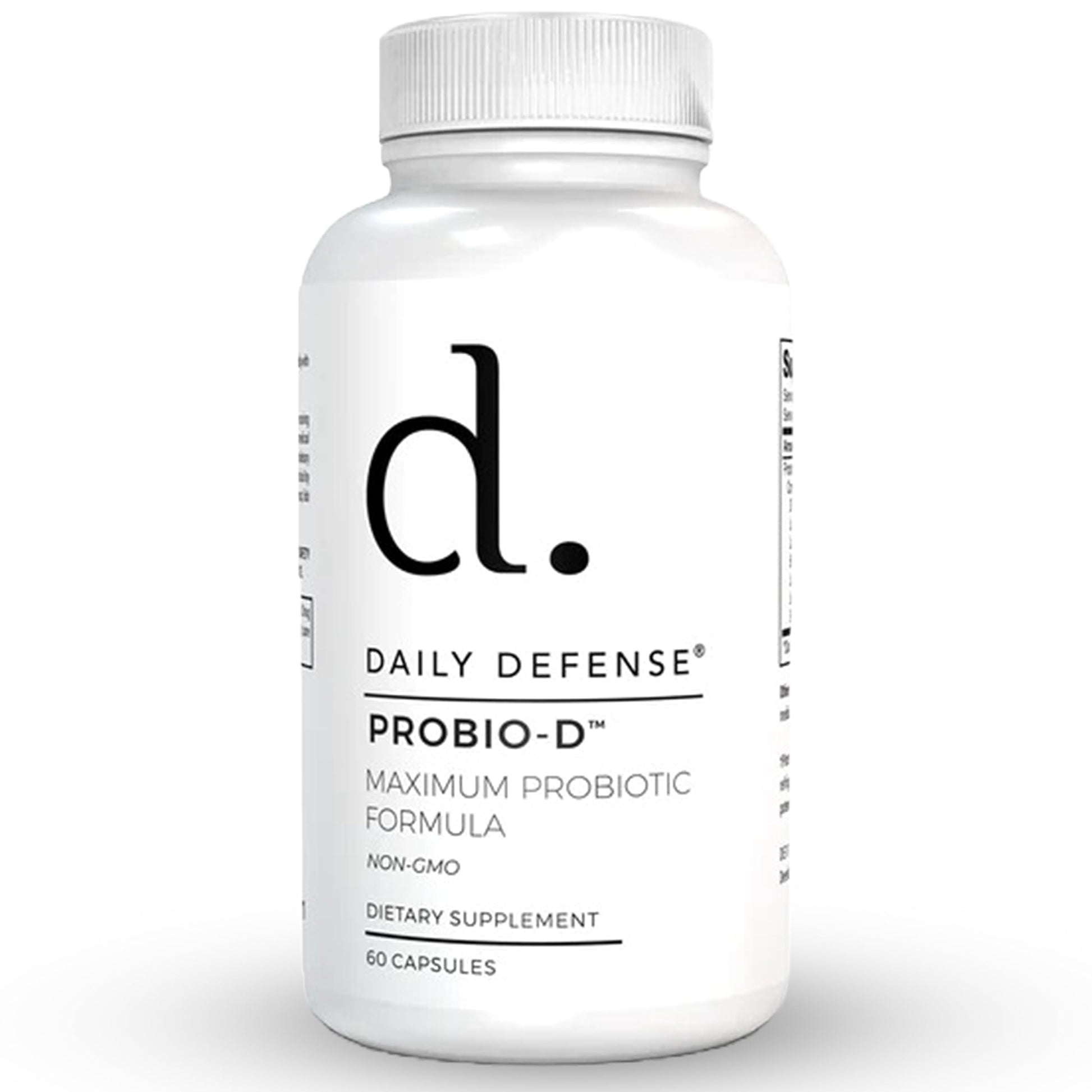 Daily Defense Probiotic Immune Support Supplement - Daily Probiotics for Men with Constipation & Gas - Digestion and Bloating Supplement & Probiotics for Women - 60 Capsules, PROBIO-D Daily DefenseBuy Supplements Australia