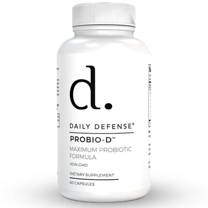 Daily Defense Probiotic Immune Support Supplement - Daily Probiotics for Men with Constipation & Gas - Digestion and Bloating Supplement & Probiotics for Women - 60 Capsules, PROBIO-D Daily DefenseBuy Supplements Australia