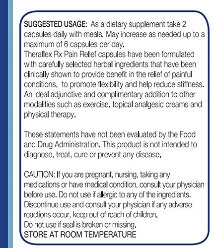 Theraflex RX® Capsules for Relief of Joint & Muscle Discomfort, Mobility and Healthy Inflammation Response with Patented Curcuwin® Turmeric Extract, Boswellia, Ashwaganda, 60 Capsules Theraflex RXBuy Supplements Australia