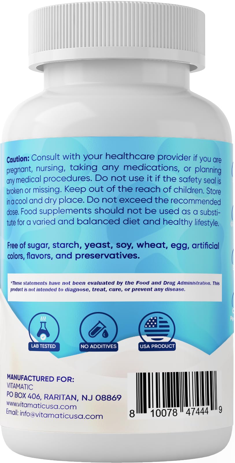 Vitamatic Bovine Colostrum Supplement 1000 mg per Serving - 50% Highest IgG - Supplement for Gut Health, Hair Growth, Beauty, Muscle Recovery, & Immune Support - 120 Capsules VitamaticBuy Supplements Australia