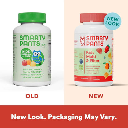 SmartyPants Organic Kids Multivitamin Gummies: Probiotics, Omega 3 (ALA) & Kids Multivitamin Gummies and Fiber Supplement: Omega 3 Fish Oil (EPA/DHA), Vitamin D3, C, Vitamin B12 SmartyPantsBuy Supplements Australia