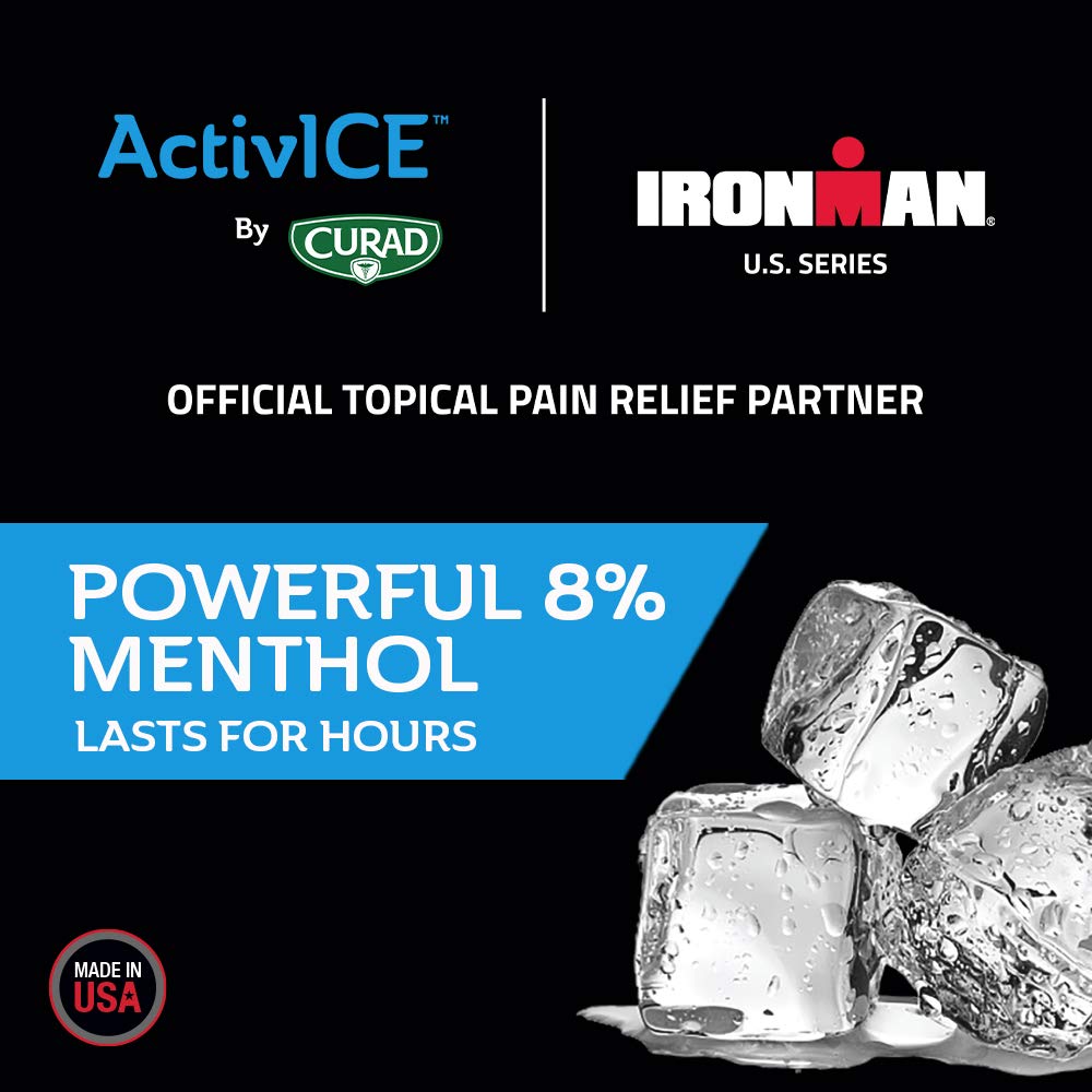 Curad IRONMAN ActivICE Cooling Spray, Topical Pain Relief for Arthritis, Joint, Muscle, Back & Body Aches & Pain, 4 oz (1 count) CuradBuy Supplements Australia