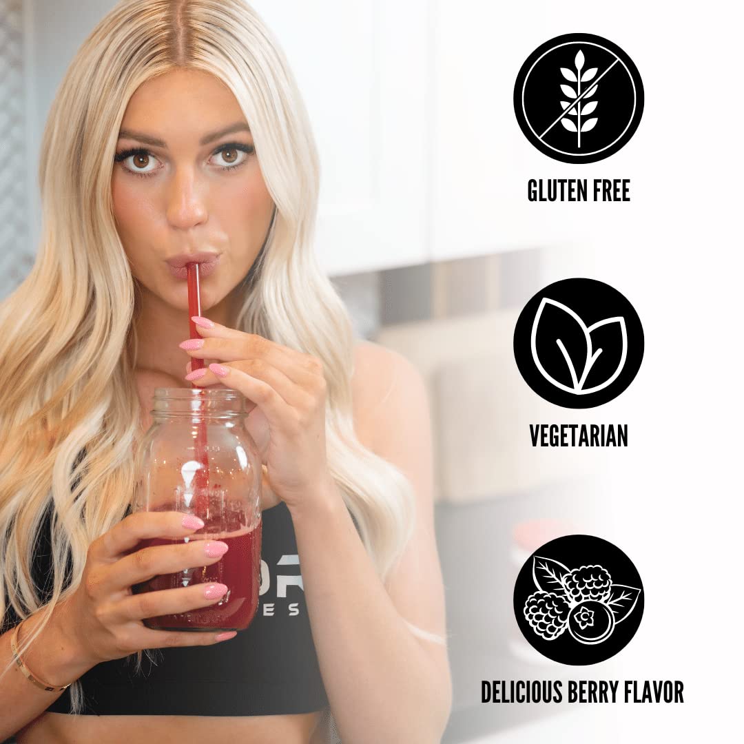 4KOR Fitness Power Reds & Greens: an Energizing Greens Drink Made up of Antioxidant-Rich Superfoods, Gluten-Free and Vegetarian, 30 Servings (1 Bottle) 4KOR FitnessBuy Supplements Australia