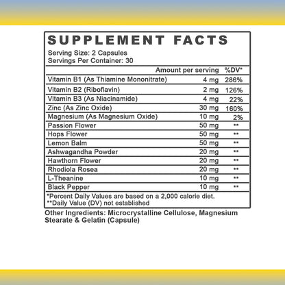Angry Supplements Stress Less Day-Time Mood Support Pills – Natural Stress Relief with Ashwagandha, Rhodiola, L-Theanine, Magnesium & B Vitamins– Calm Focus & Mental Clarity – 60 Capsules (1-Bottle) Angry SupplementsBuy Supplements Australia