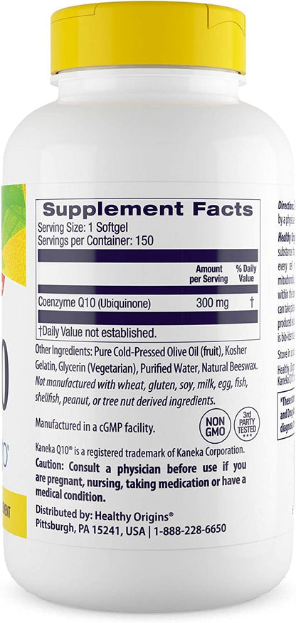 Healthy Origins CoQ10 (Kaneka Q10), 300 mg - Heart Health & Energy Supplement Healthy OriginsBuy Supplements Australia